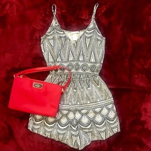 H&M Black and White Romper